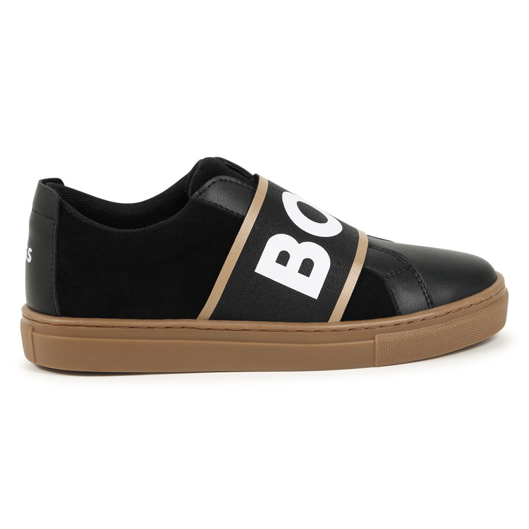 Hugo Boss Black Tan Slip on Sneaker J51312