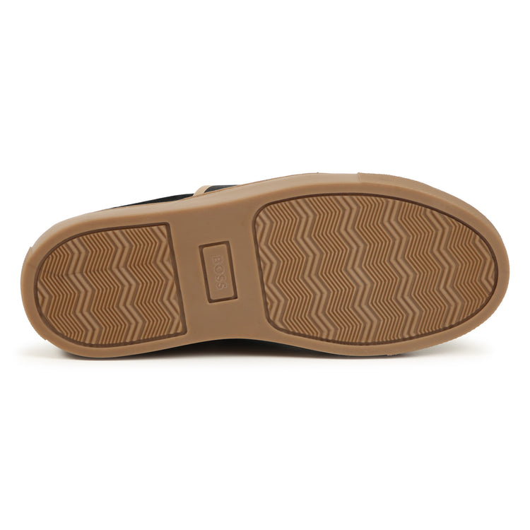 Hugo Boss Black Tan Slip on Sneaker J51312