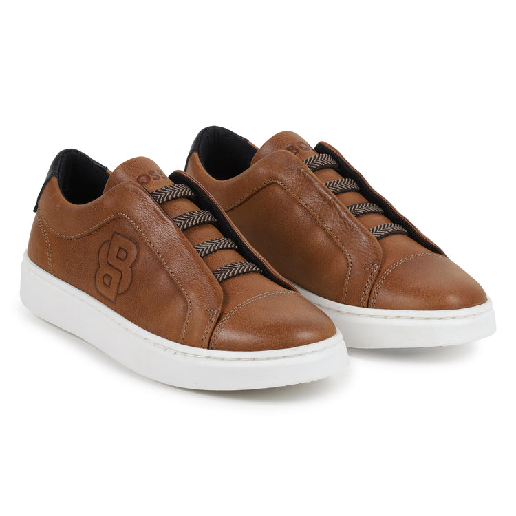 Hugo Boss Russet Brown Slip on Sneaker J51316