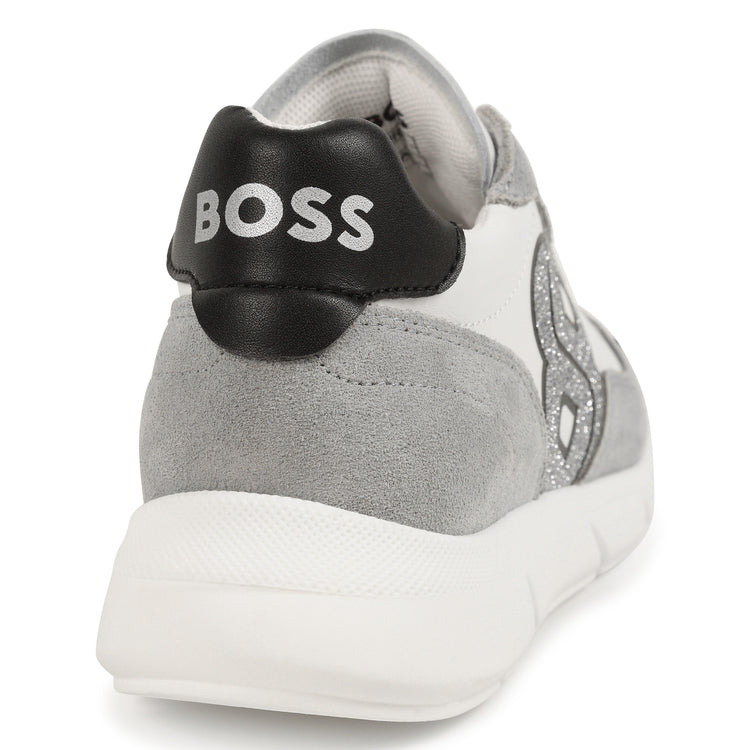 Hugo Boss White Silver Lace Sneaker J51329