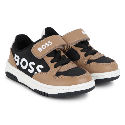 Hugo Boss Black Tan Velcro Sneaker J51343