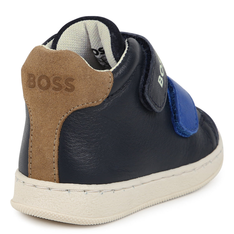 Hugo Boss Navy Blue Velcro Sneaker J51347