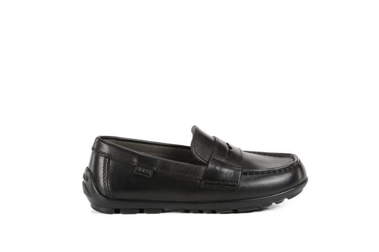 Geox Black Penny Slip On Loafer J746CA-21