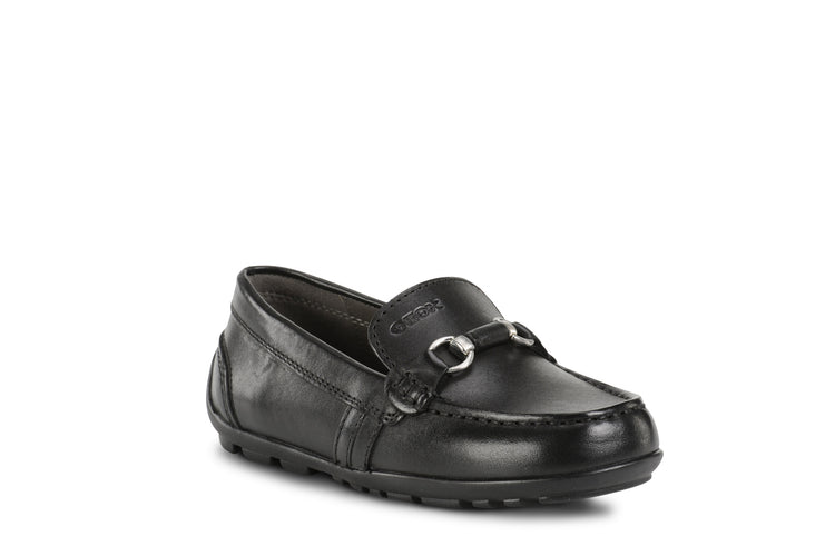 GEOX Black Chain Loafer J746CC