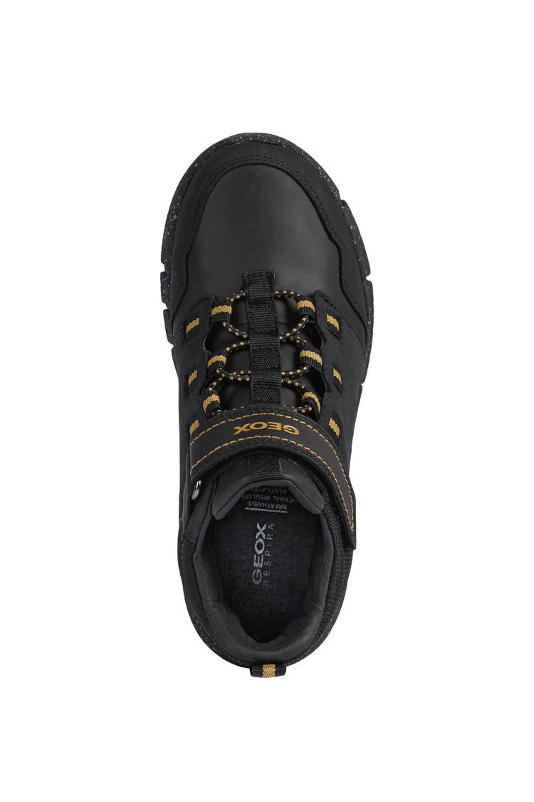 GEOX Black & Yellow Waterproof Boot J949