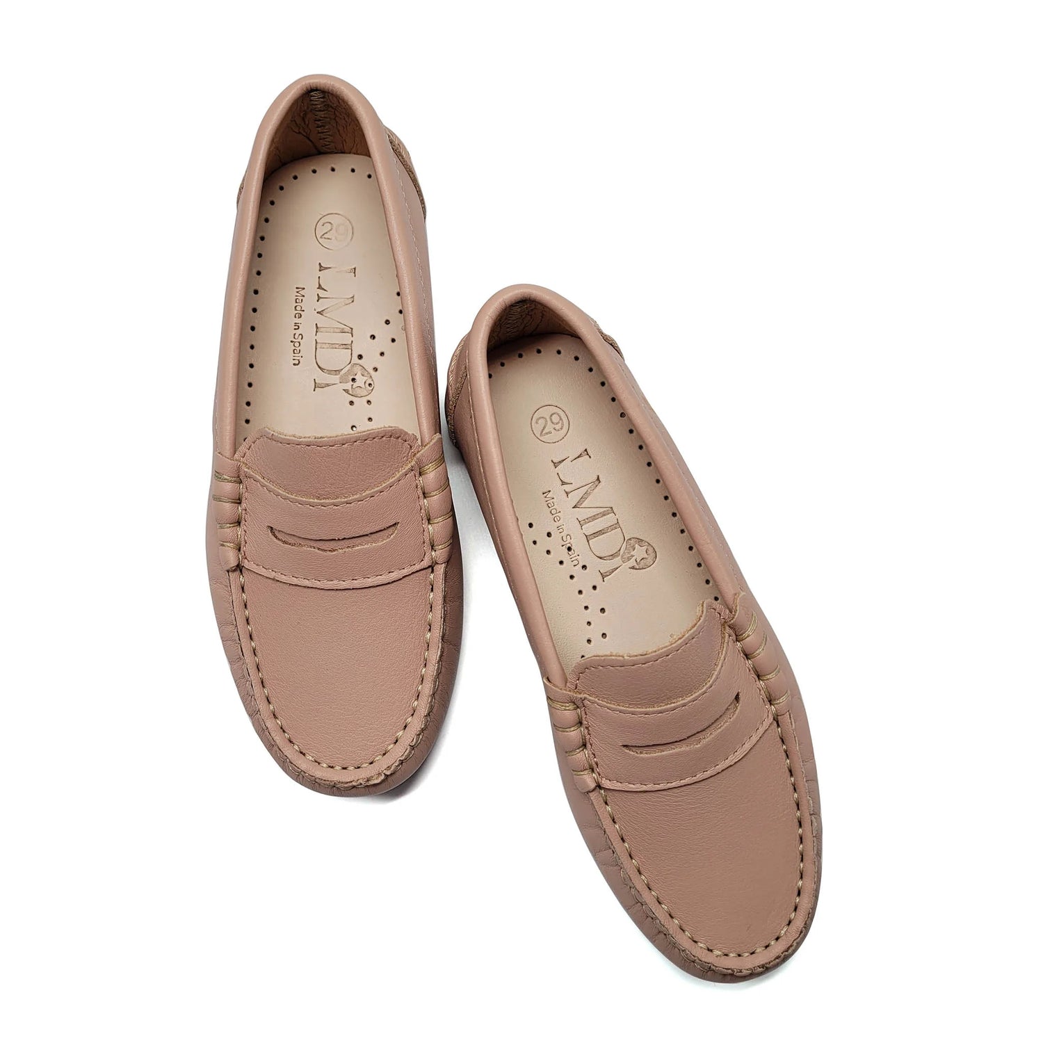 light pink blush penny loafer