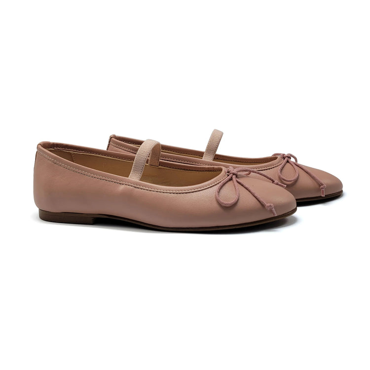 Lauve Dusty Mauve Bow Ballet Flat 2242