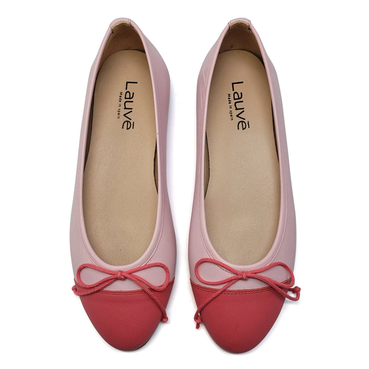 Lauve Pink Lemonade Bow Ballet Flat 2241