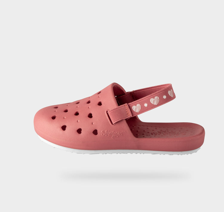 Slingers Sweetkids Mauve Hearts Water Shoe