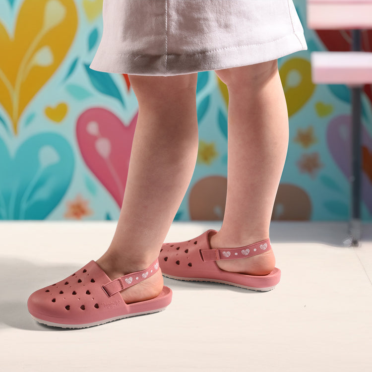 Slingers Sweetkids Mauve Hearts Water Shoe