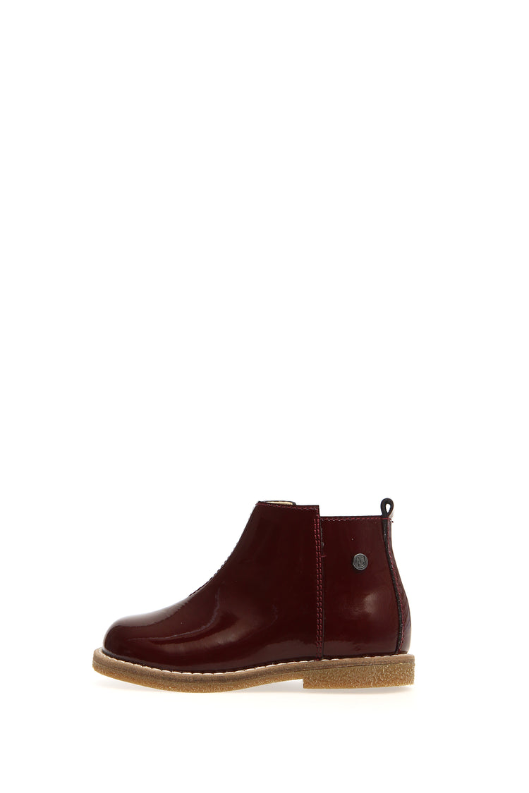 Naturino Dasie Patent Bordeaux Ankle Bootie