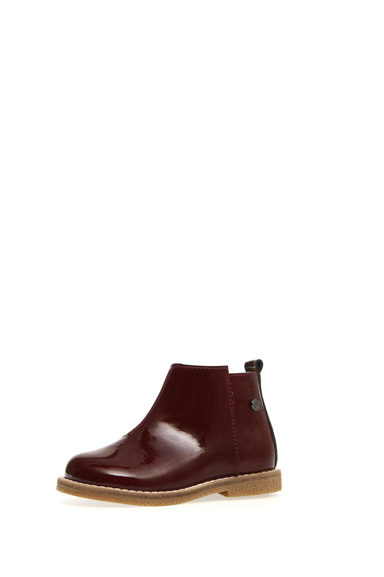 Naturino Dasie Patent Bordeaux Ankle Bootie