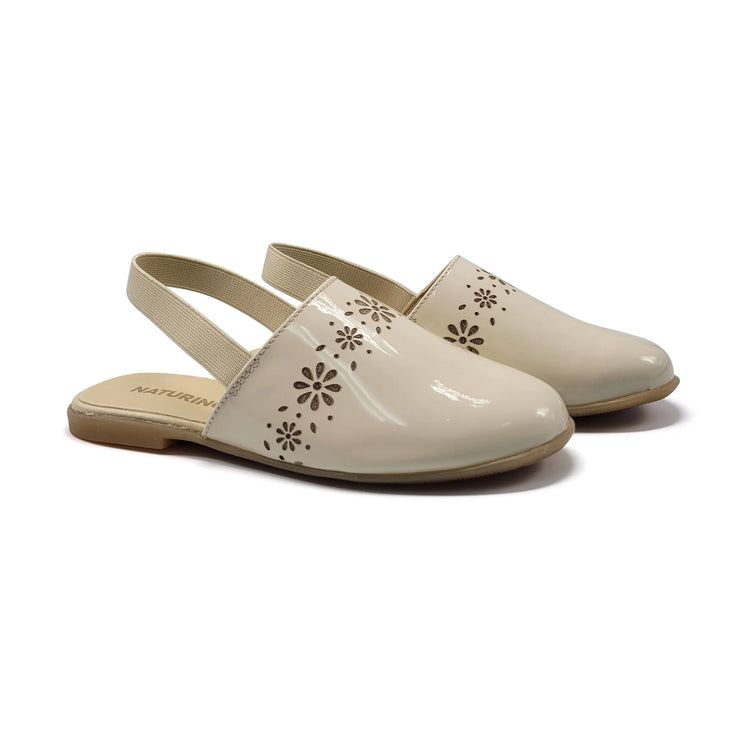 Naturino Callais Beige Platinum Slingback