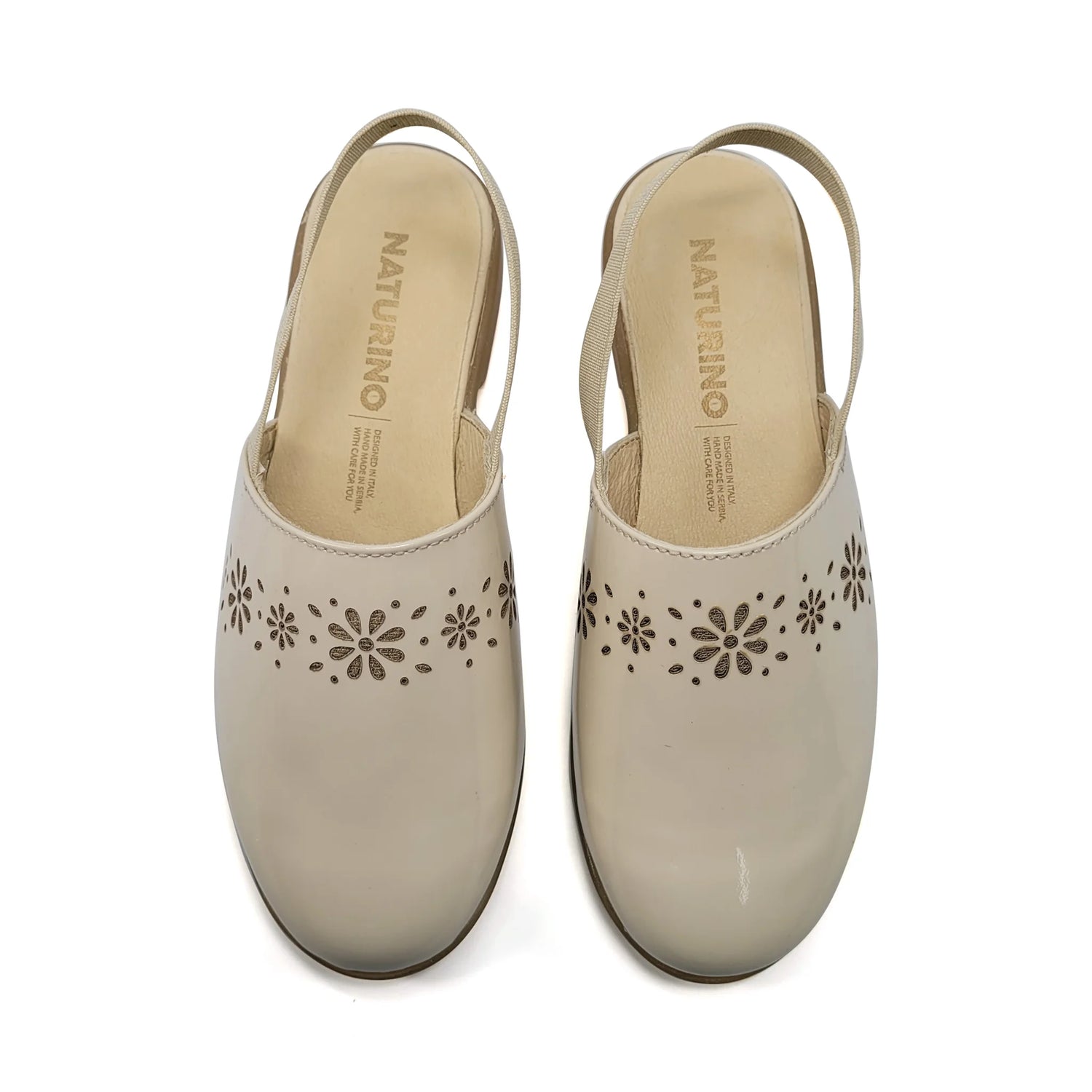 Naturino Callais Beige Platinum Slingback