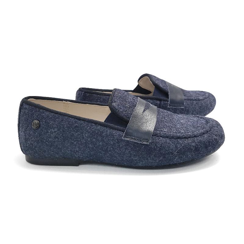 Manuela-De-Juan-Navy-Wool-Penny-Loafer-BOYS