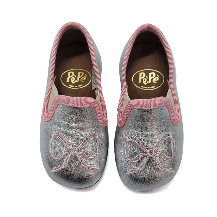 PEPE' Pearl Pink Bow Smoking Slipper 280