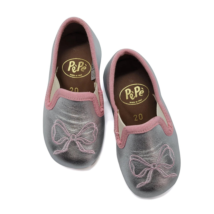 PEPE' Pearl Pink Bow Smoking Slipper 280