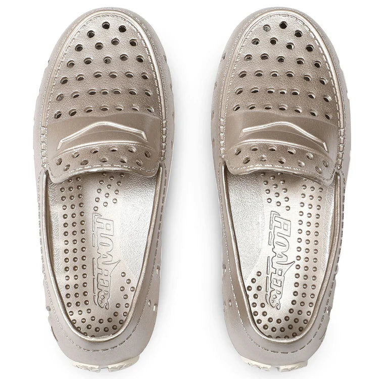 Floafers Prodigy Champagne Metallic Slip on Water Shoe