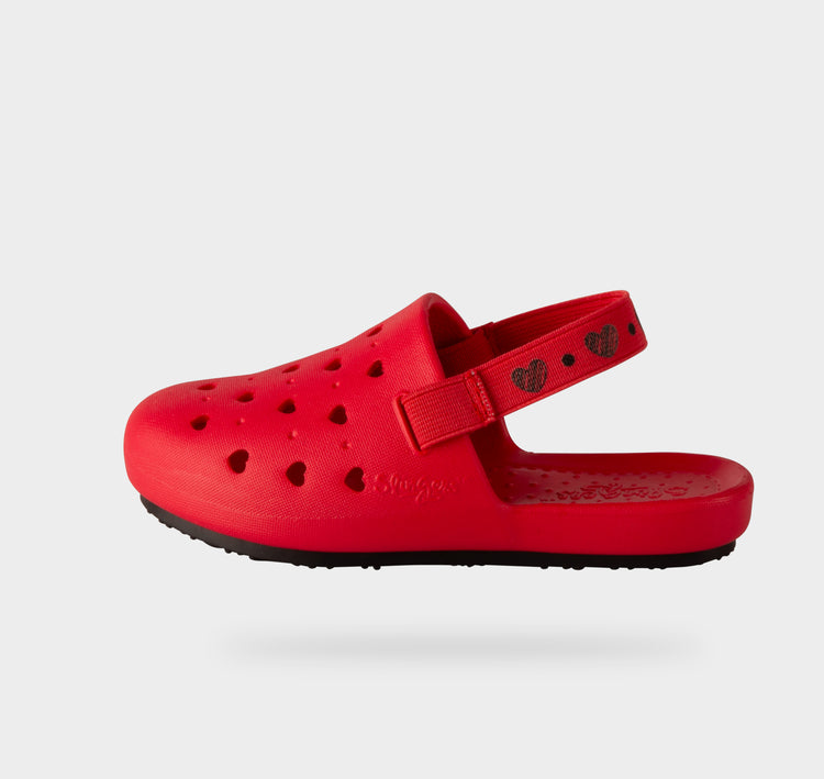 Slingers Sweetkids Red Hearts Water Shoe