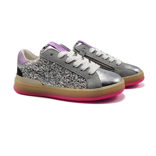 Rondinella Silver Foil Lace Sneaker 12264