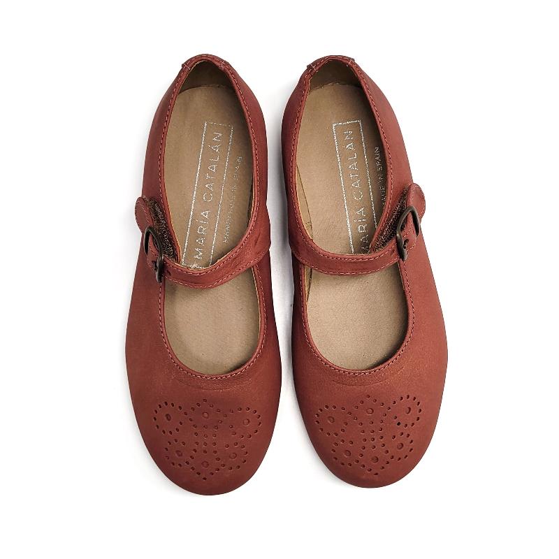 Maria-Catalan-Vintage-Rust-Imprint-Mary-Jane-GIRLS