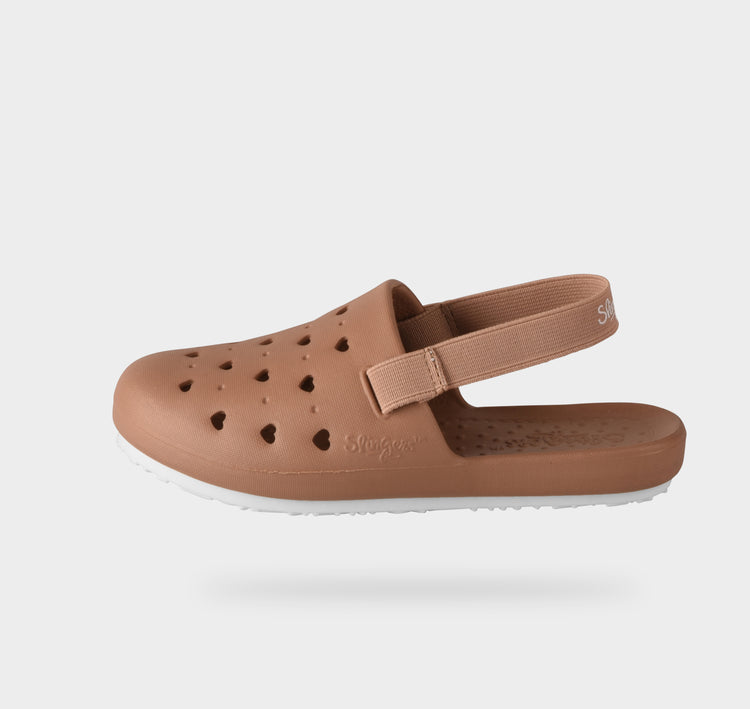 Slingers Sweetkids Tan Solid Water Shoes