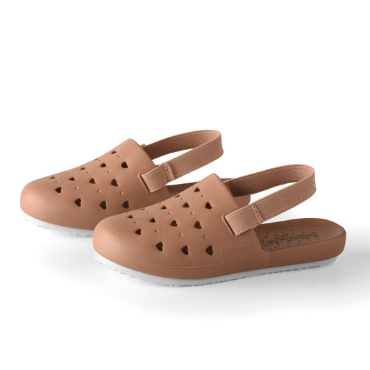 Slingers Sweetkids Tan Solid Water Shoes