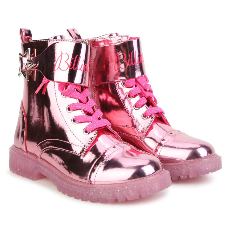 Billie Blush Barbie Pink Mirror Boot 9371