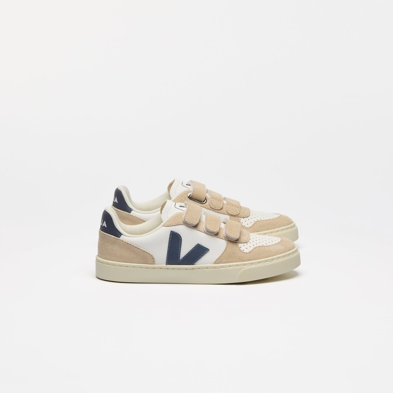 Veja White Teal Triple Velcro Sneaker V103