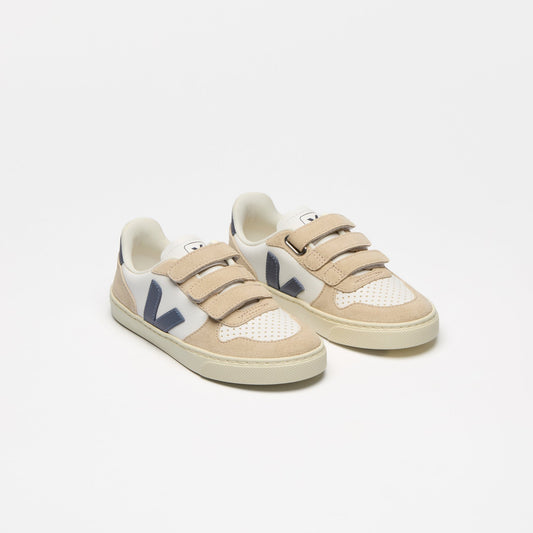 Veja White Teal Triple Velcro Sneaker V103