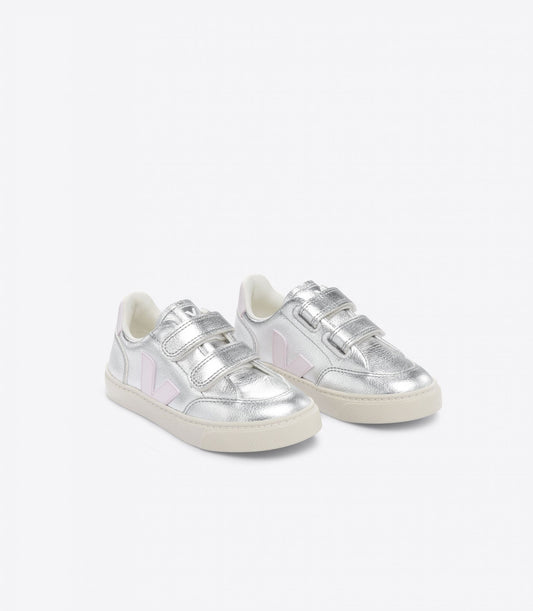 Veja Silver Pink Velcro Sneaker V102