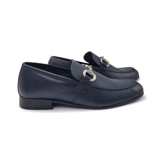 Andanines Navy Saffiano Chain Slip on 232869 - 28 - BOYS