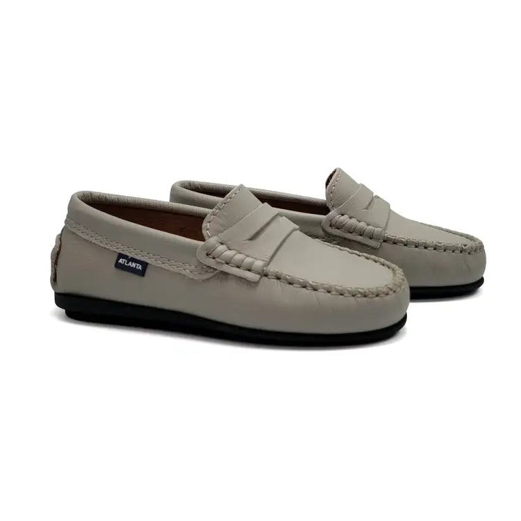 Atlanta Mocassin Grey Stone Penny Loafer 032 - GIRLS