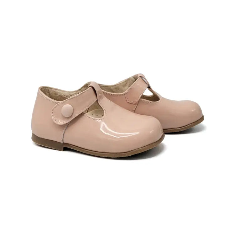 Blublonc Billie Pink Panther Patent T-Strap - GIRLS