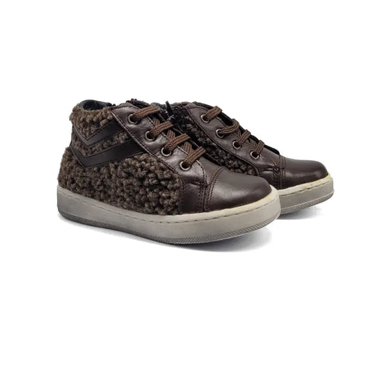 Blublonc Hunter Cedar Brown Fur Sneaker - FIRST WALKER