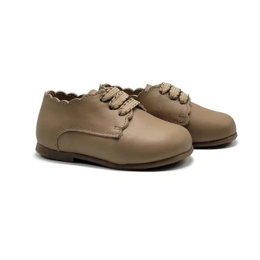 Blublonc Riley Taupe First Walker Dress Shoe - FIRST WALKER