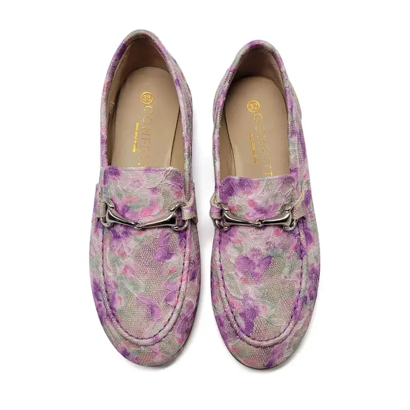 Confetti Rose Coral Chain Loafer 2819 - GIRLS