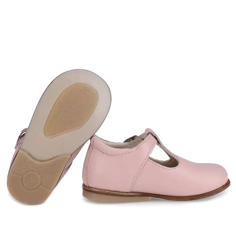 Emel Baby Pink T-Strap Toddler Shoe 1193 - FIRST WALKER