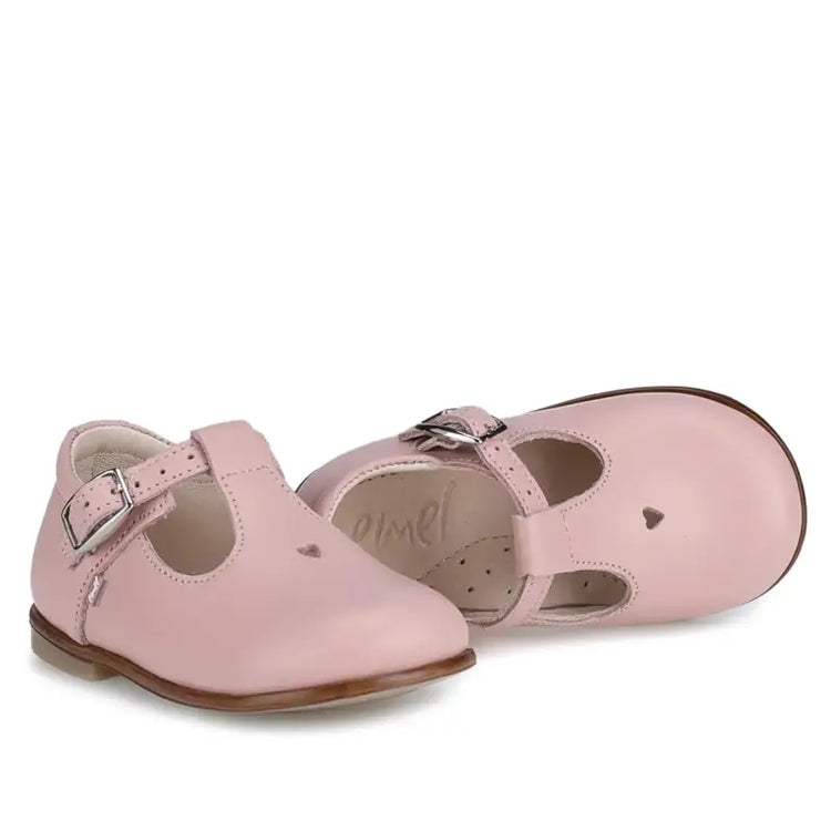 Emel Baby Pink T-Strap Toddler Shoe 1193 - FIRST WALKER