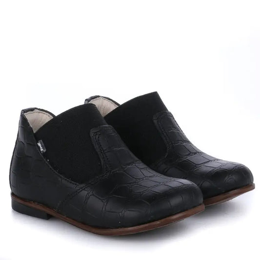 emel-black-croc-slip-on-bootie-first-walker