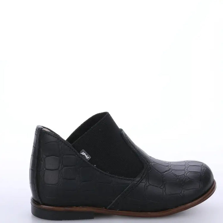 emel-black-croc-slip-on-bootie-first-walker