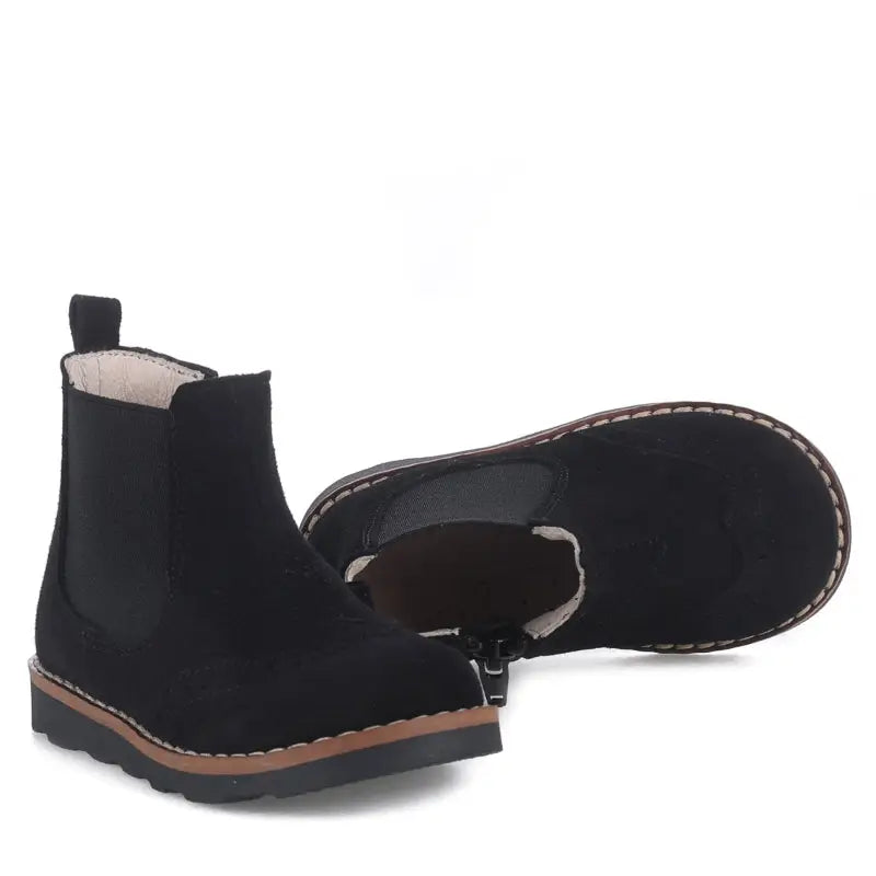 Emel Black Suede Bootie 2733 - GIRLS