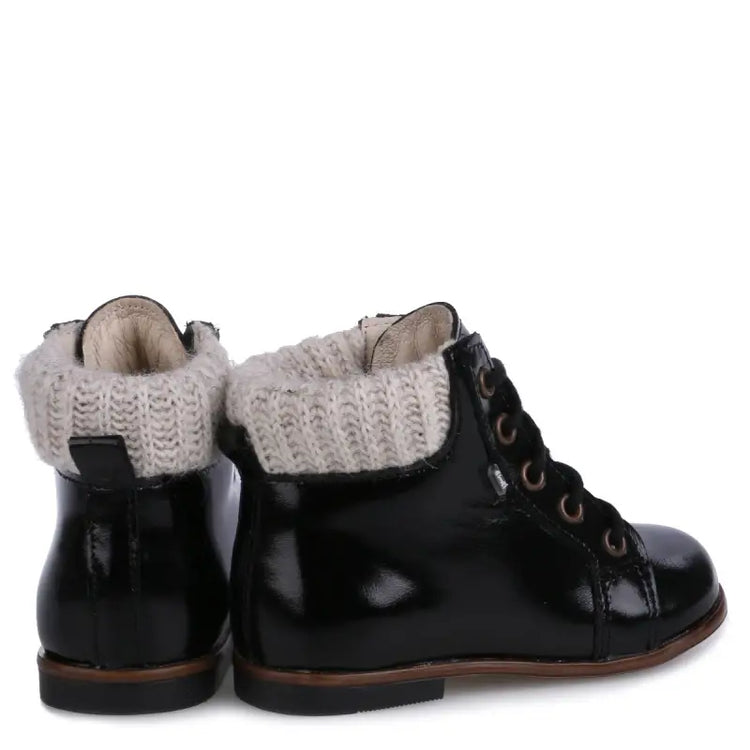 Emel Black Sweater Toddler Bootie 1430 - FIRST WALKER