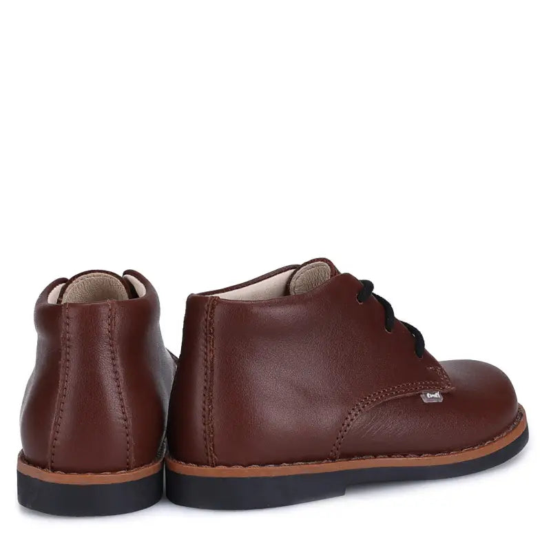 Emel Chocolate Brown Toddler Bootie E2412 - FIRST WALKER