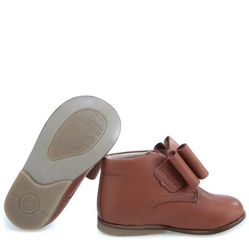 Emel Cognac Velcro First Walker E1- BABY BOY