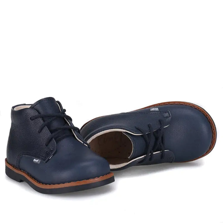 Emel Navy Pebbled Toddler Bootie E2412 - FIRST WALKER