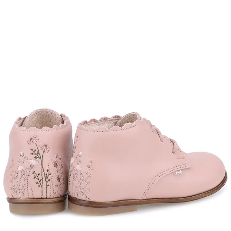 Emel Nude Pink Flower Toddler Shoe 1440 - GIRLS