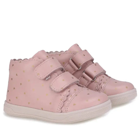 Emel Pink Gold Velcro Sneaker 2671 - BOYS