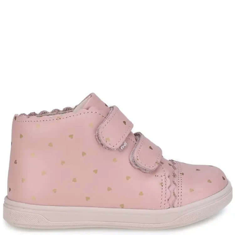 Emel Pink Gold Velcro Sneaker 2671 - BOYS