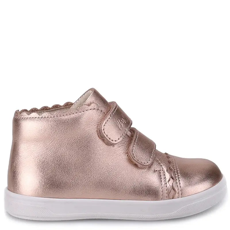 Emel Rose Gold Velcro High Top Sneaker 2671 - BOYS